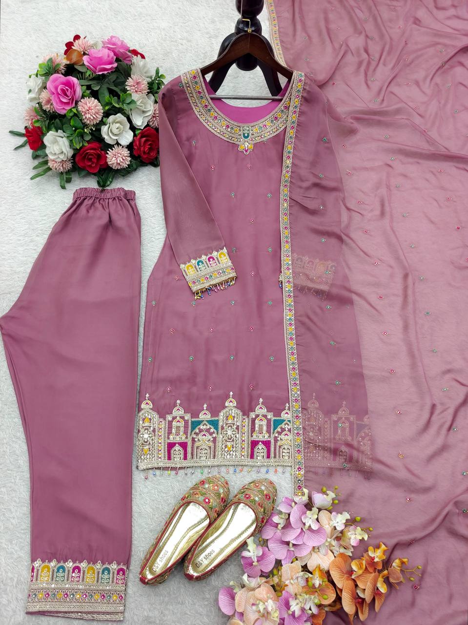 ZARANGI ORGENZA SUIT SET
