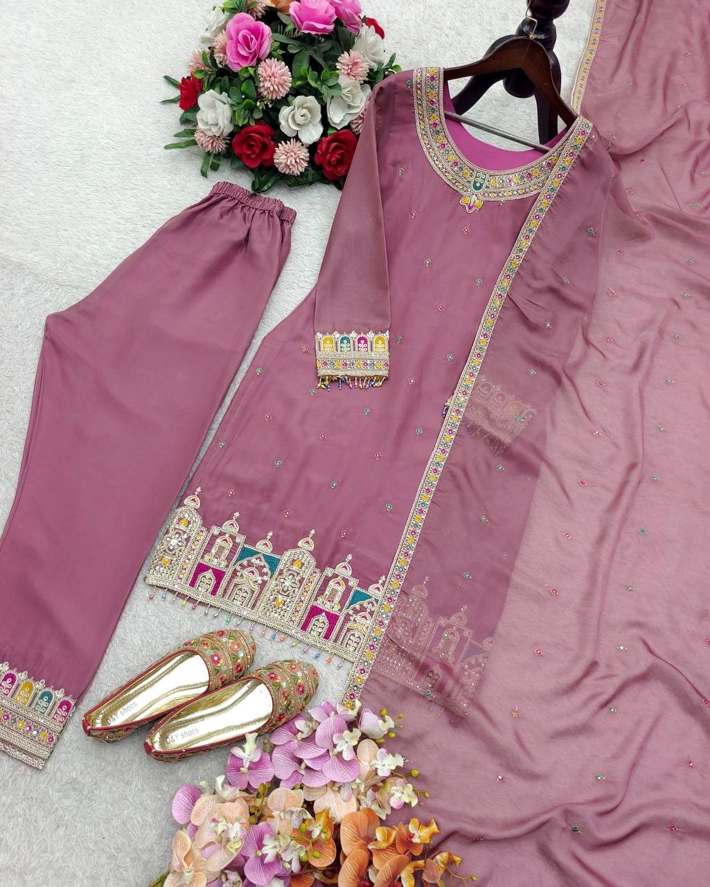 ZARANGI ORGENZA SUIT SET