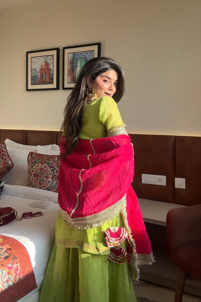 Saumya Neon Sharara Suit Set