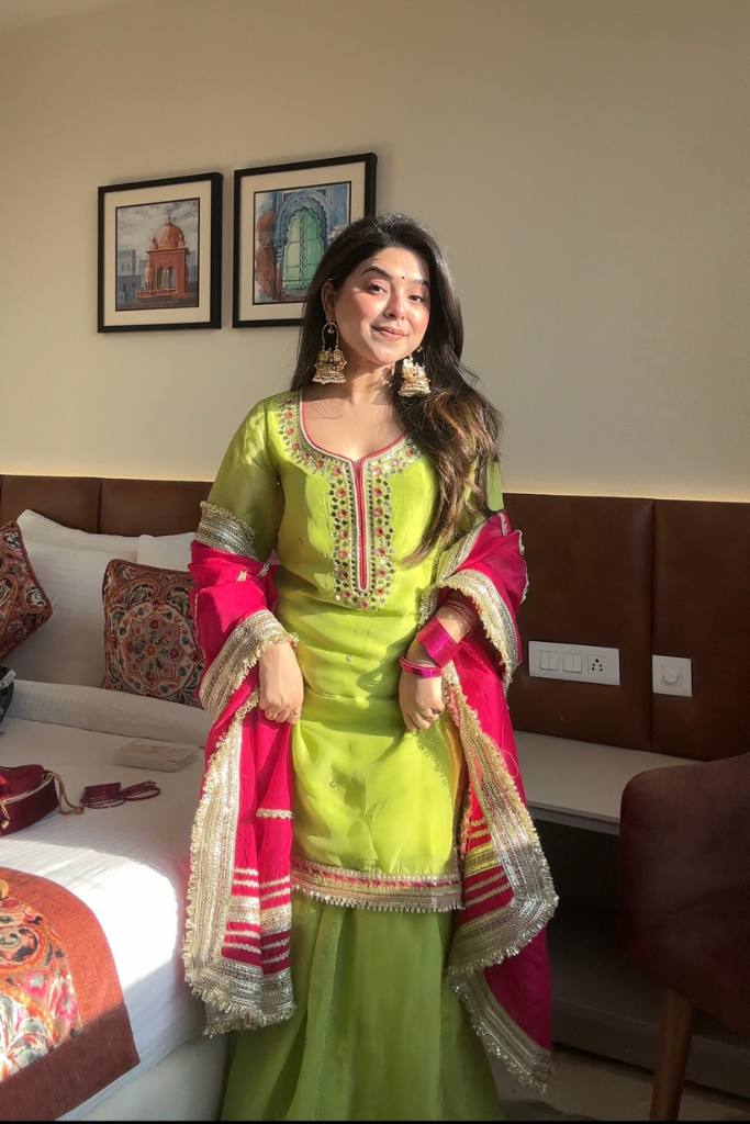 Saumya Neon Sharara Suit Set