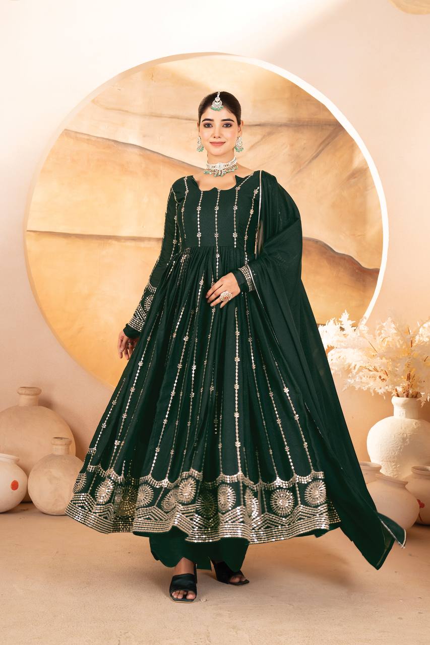 SARA NEW TRENDY ANARKALI SUIT SET