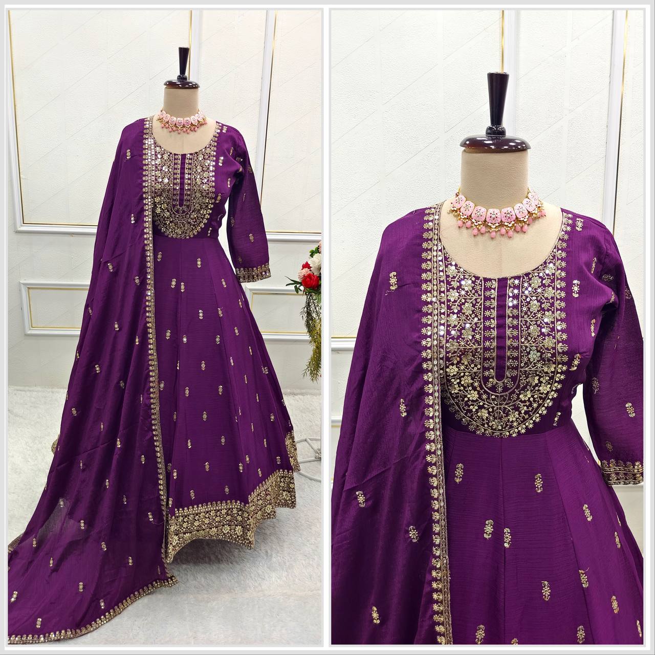 SIVARA CHINON SILK SUIT SET