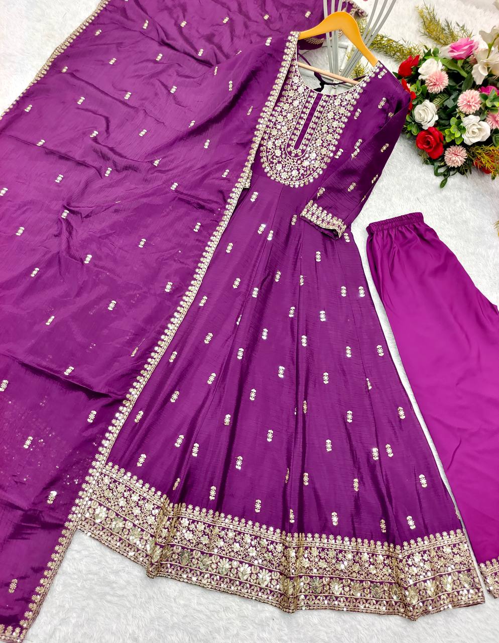 SIVARA CHINON SILK SUIT SET