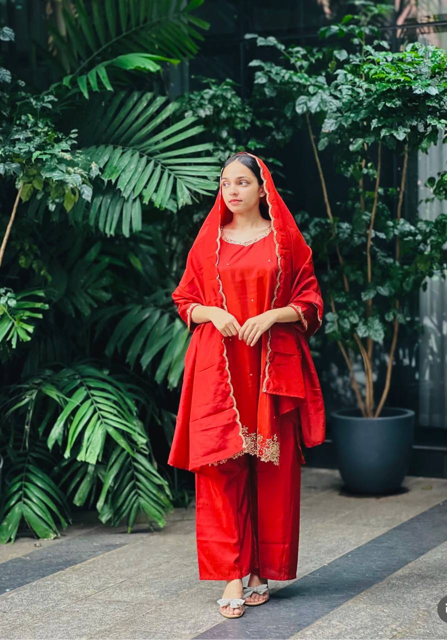 ZARKAR GEORGETTE SUIT SET