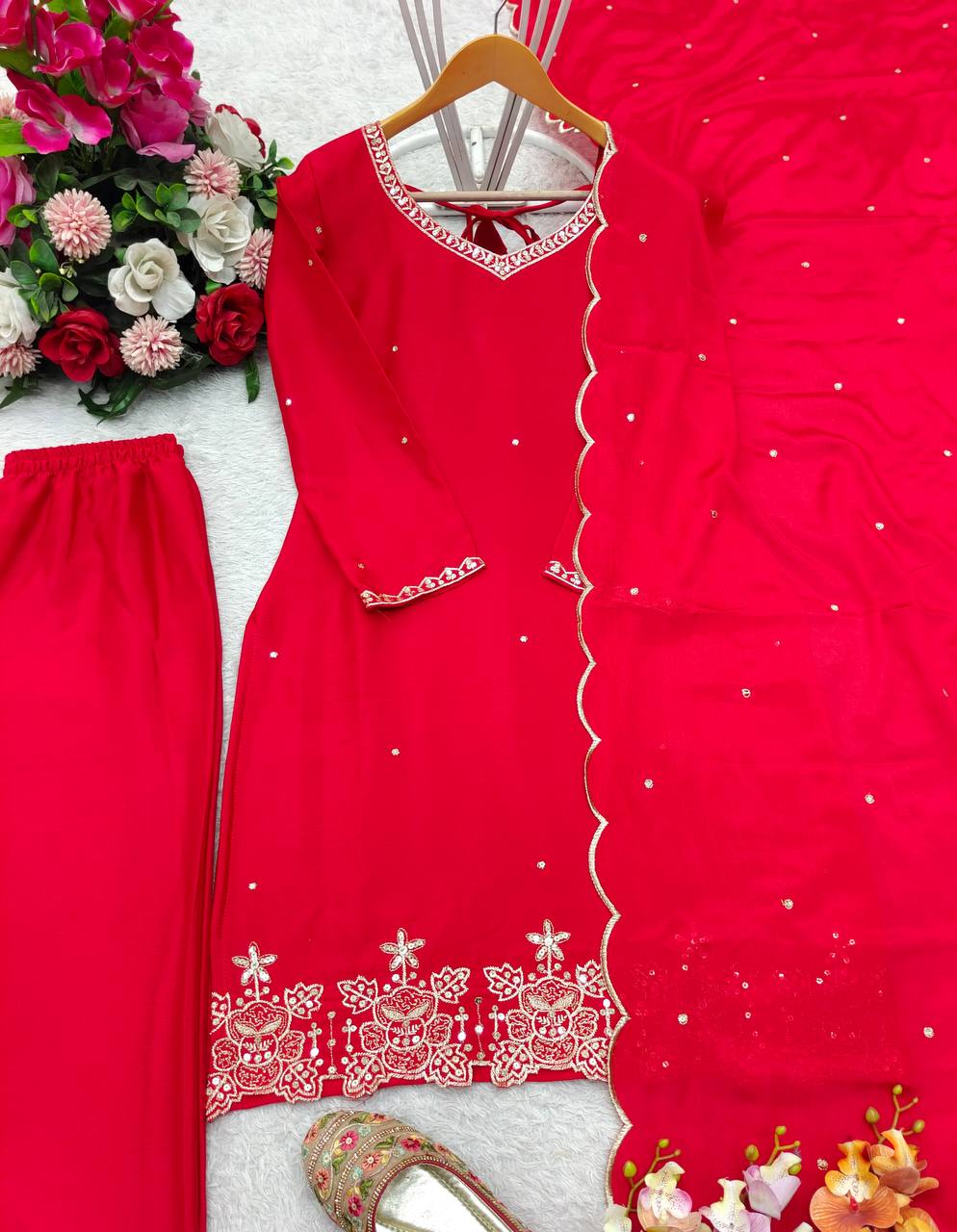ZARKAR GEORGETTE SUIT SET